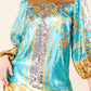 Sequin Pattern Shift Mini Dress - Multi