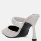 Fauci Diamante Strap Heeled Mules