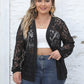 Lace Open Front Cardigan
