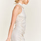 “Foggy Nights” Shirred Dress