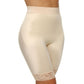 High Waist Light Shaping Bike Short | Satin 4-Way Stretch with Built-In Panty