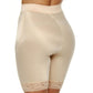 High Waist Light Shaping Bike Short | Satin 4-Way Stretch with Built-In Panty