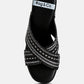 Finley Raffia High Block Heel Clogs