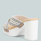 Finley Raffia High Block Heel Clogs