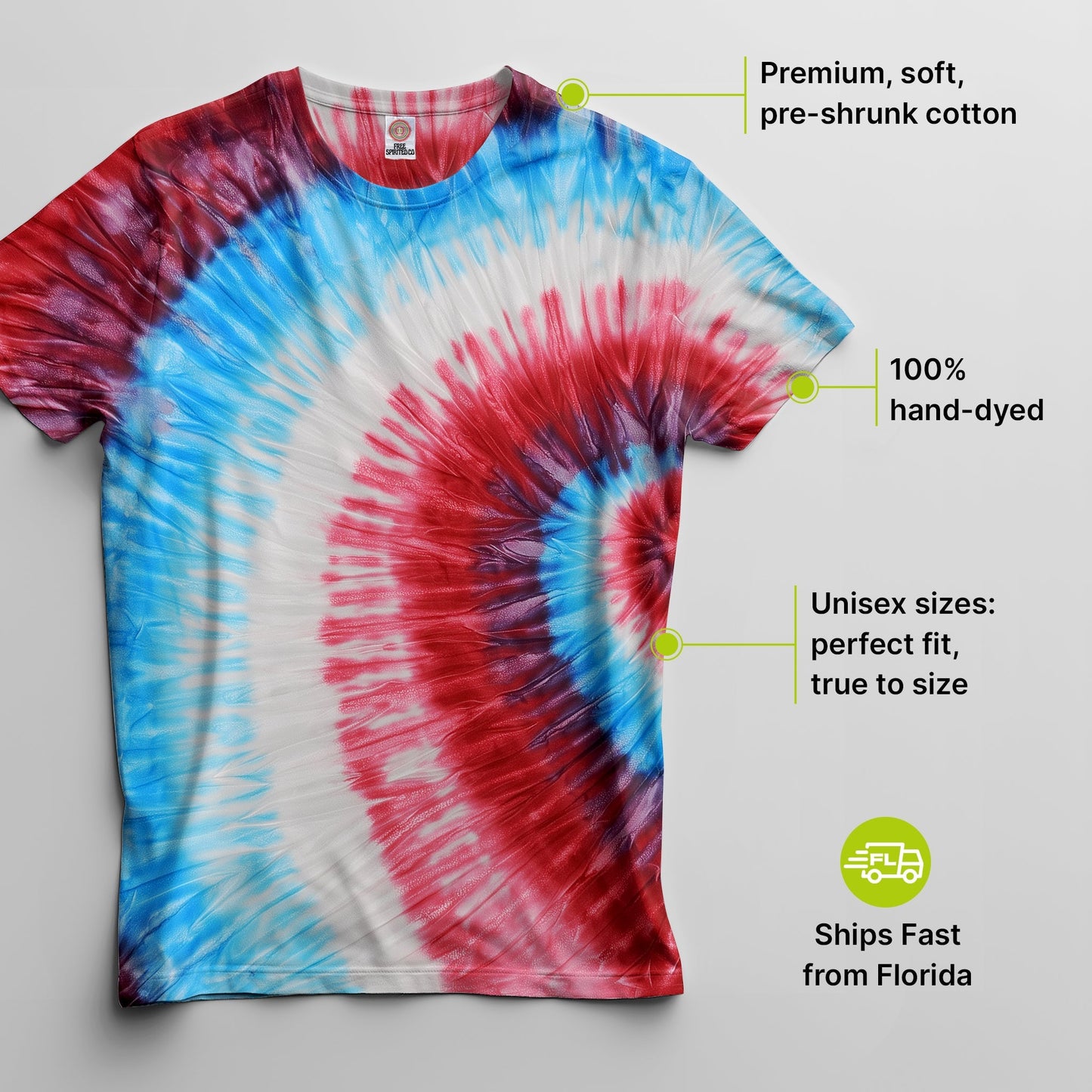 Fire Cracker Premium Hand-Dyed Comfort Shirt