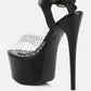 First Date Ultra High Heel Clear Sandals