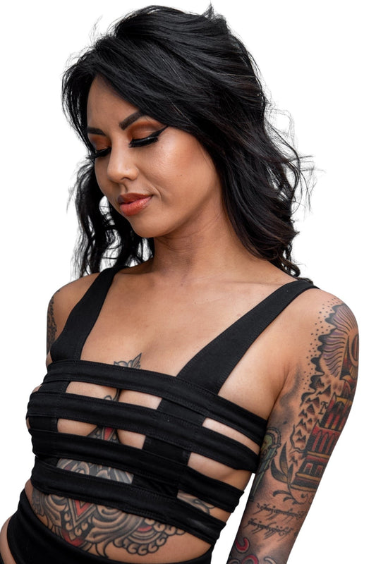 Cage Bra - cotton