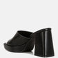Flexes Flared Block Heel Sandals