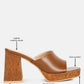 Flexes Flared Block Heel Sandals