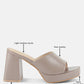 Flexes Flared Block Heel Sandals