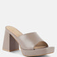 Flexes Flared Block Heel Sandals