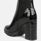 Foxy Faux Leather Croc Chelsea Boots