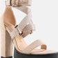Fresh Daisy Harness Straps Block Heel Sandals