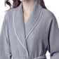 Waffle Piping Bathrobe – Lightweight Spa-Style Comfort