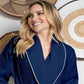 Waffle Piping Bathrobe – Lightweight Spa-Style Comfort