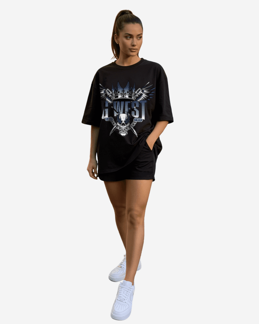 Crown Skull Oversized T-Shirt