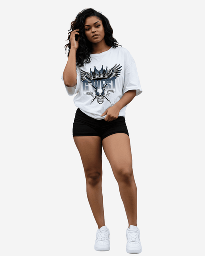 Crown Skull Oversized T-Shirt