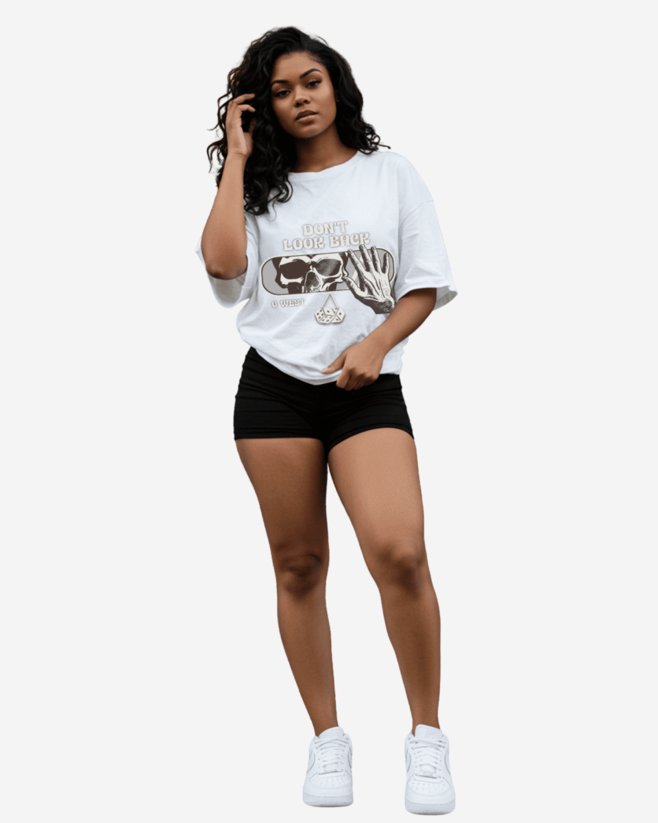 Horror Rearview Oversized Women's T-Shirt