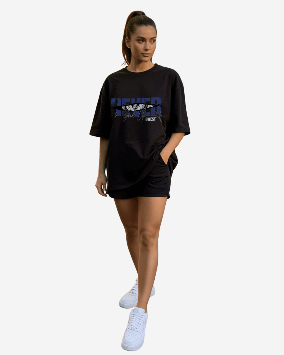 Never Give Up Oversized T-Shirt