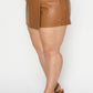 Gia Wrap Mini Skort – Metal Button | Trendy High-Rise