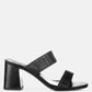 Giblet Metallic Slip On Block Heels