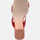 Giblet Metallic Slip On Block Heels