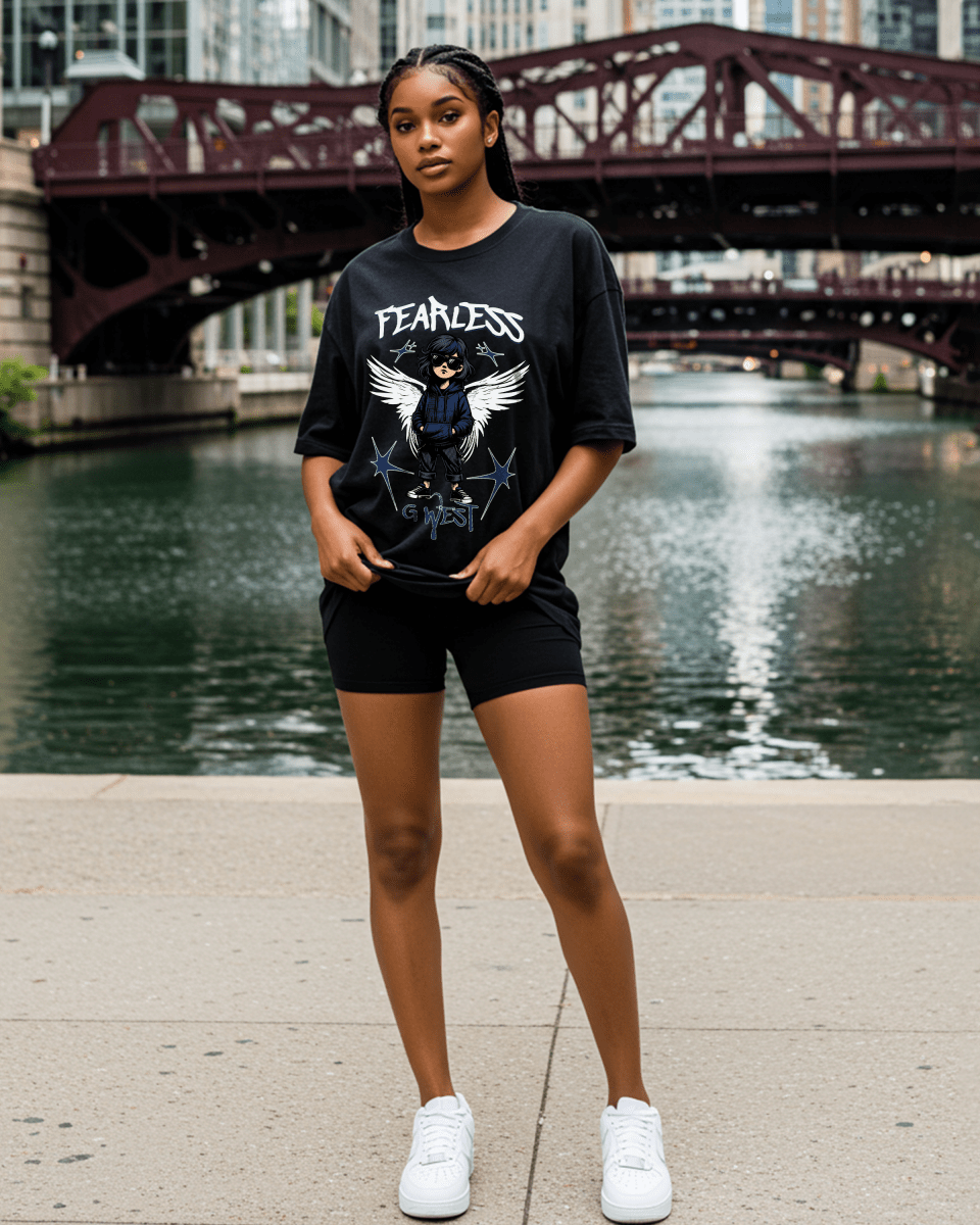 Girl Character Cool Oversized T-Shirt