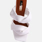 Glam Girl Twisted Strap Spool Heel Sandals
