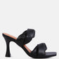 Glam Girl Twisted Strap Spool Heel Sandals