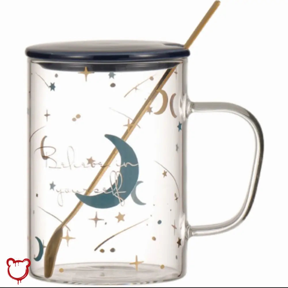“Believe in Yourself” Glass Coffee Mug