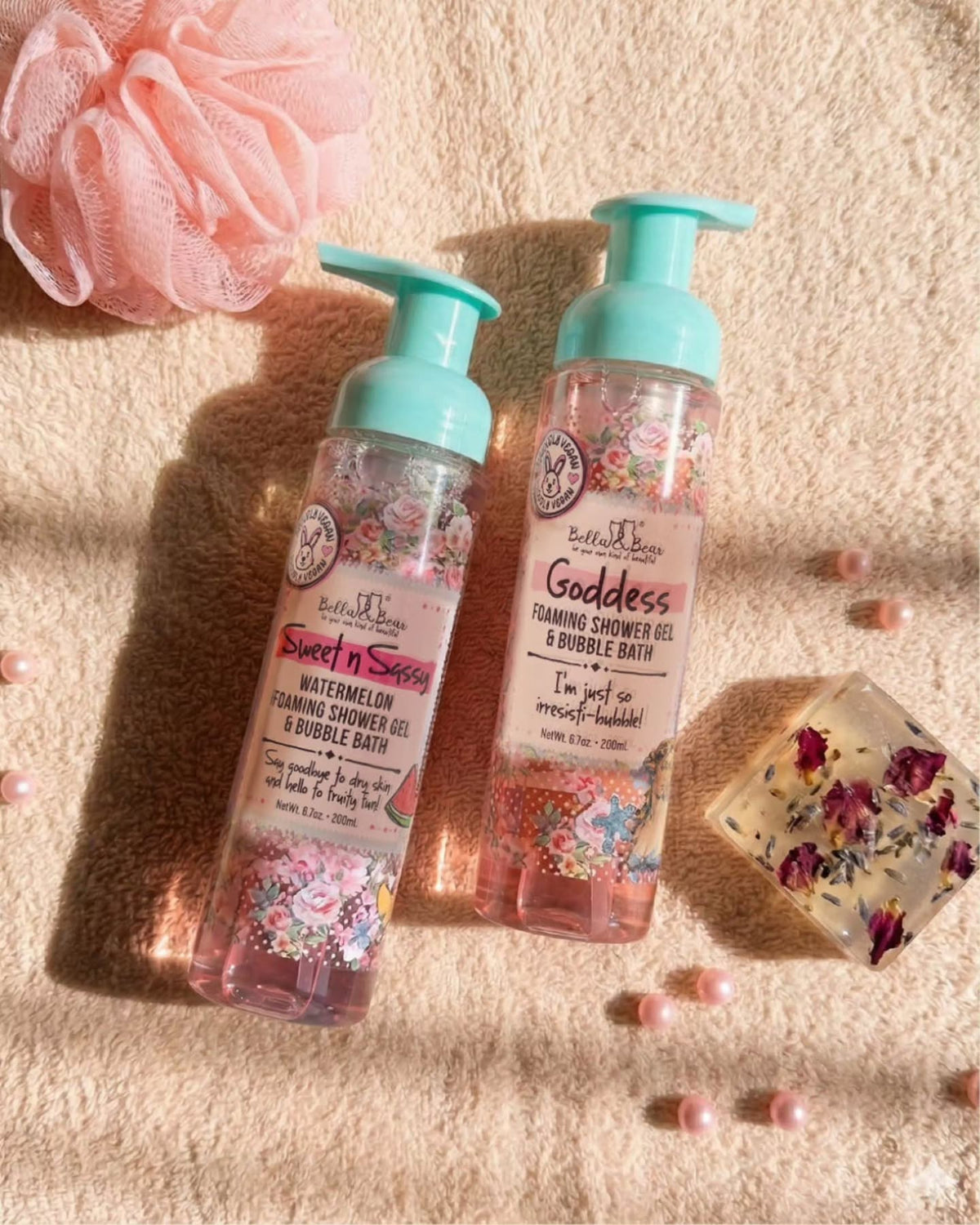 Sweet n’ Sassy: Foaming Shower Gel & Bubble Bath