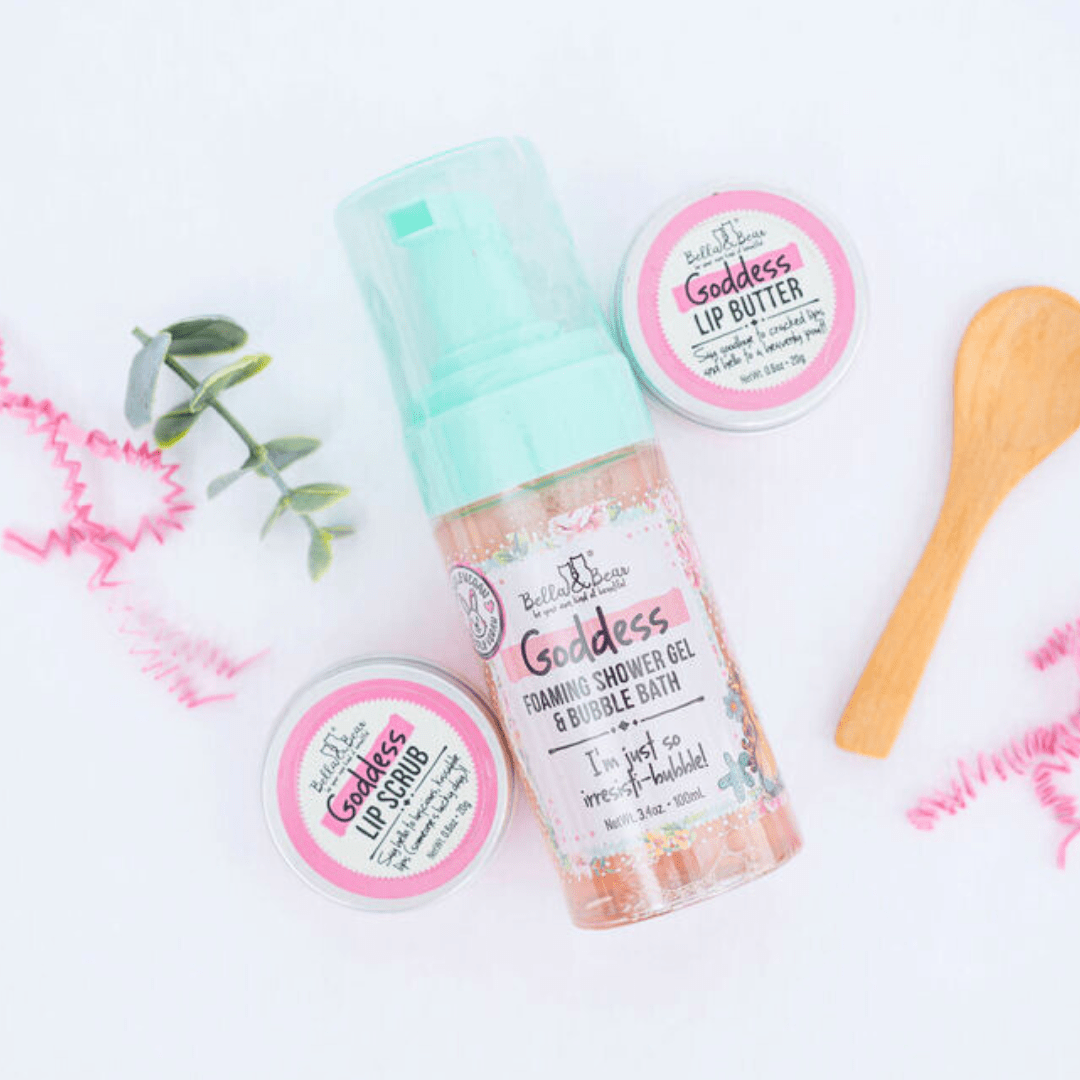Goddess: Travel-Size Shower & Lip Care Set