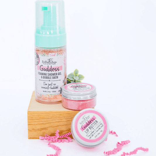 Goddess: Travel-Size Shower & Lip Care Set