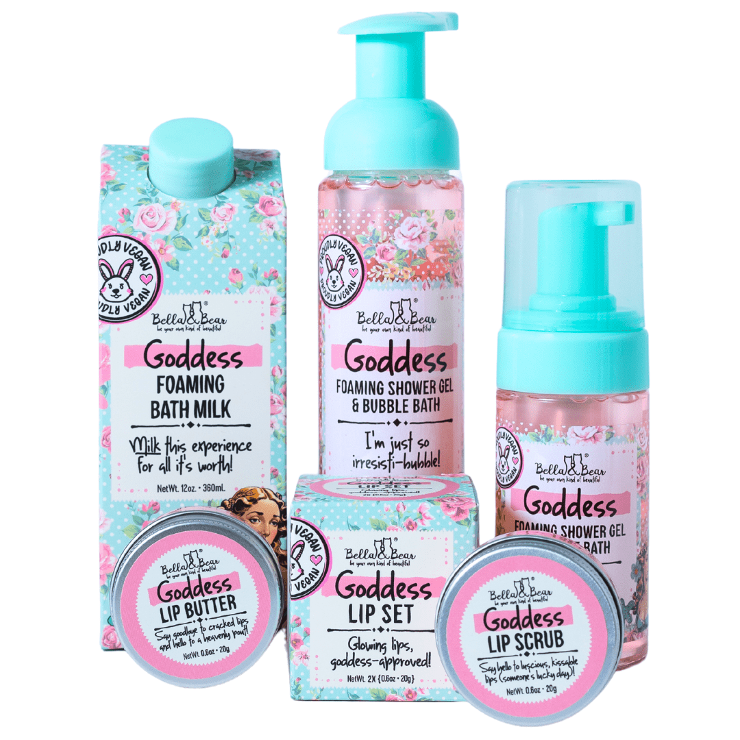 Goddess: Travel-Size Shower & Lip Care Set