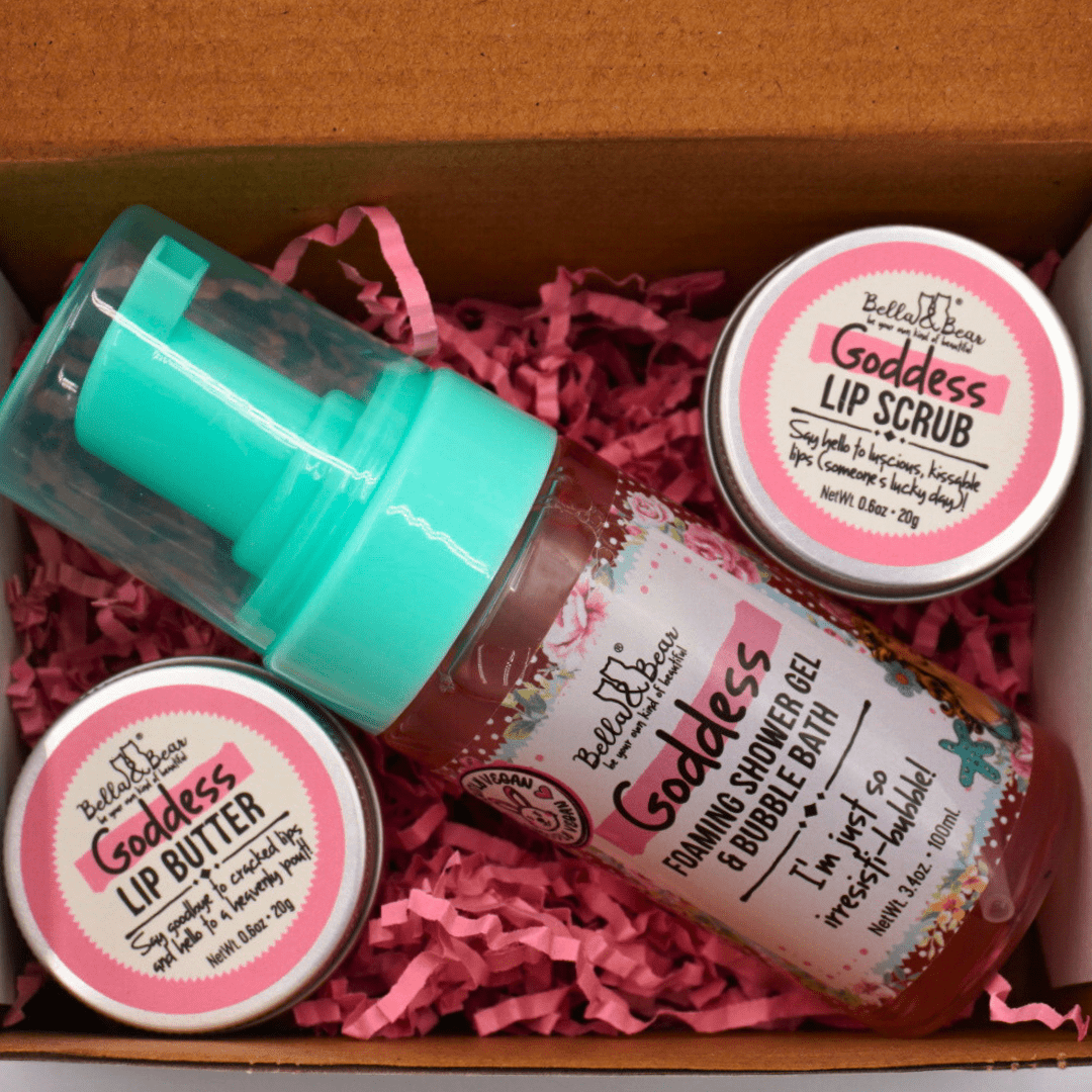 Goddess: Travel-Size Shower & Lip Care Set