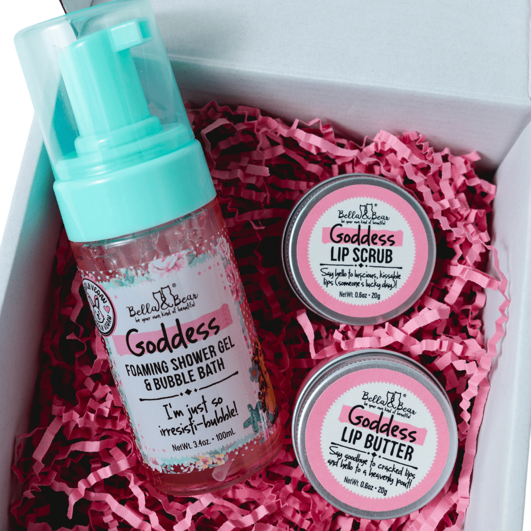 Goddess: Travel-Size Shower & Lip Care Set