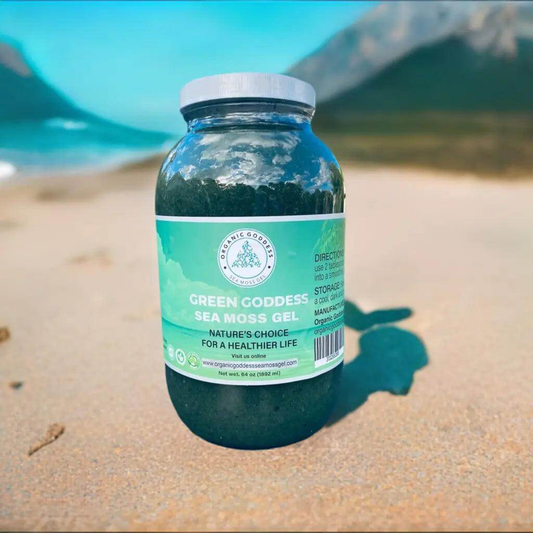 Organic Goddess Green Sea Moss Gel – Wildcrafted, Pure & Nutrient-Rich