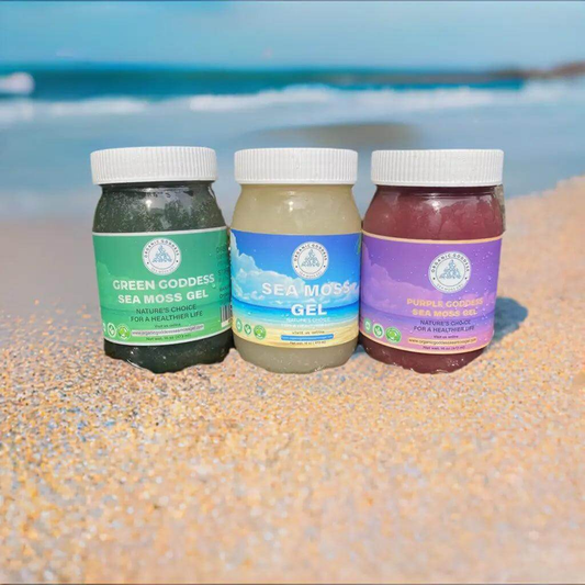 Seize the Day Bundle | Gold, Purple, Green Sea Moss | Sea Moss Benefits | Sea Moss Near Me