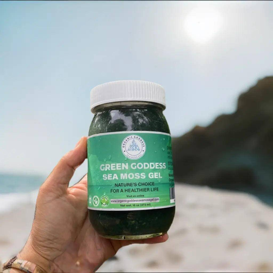 Organic Goddess Green Sea Moss Gel – Wildcrafted, Pure & Nutrient-Rich