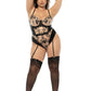 Grab Me Tight Lingerie Bodysuit Nude/Black