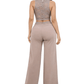 Grace in Power Lace Vest and Pant Set – Mocha Nude