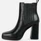 Grape Vine High Heeled Leather Boot