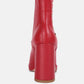 Grape Vine High Heeled Leather Boot