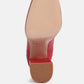 Grape Vine High Heeled Leather Boot