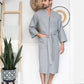 Waffle Kimono Spa Bathrobe -  Absorbent, Lightweight
