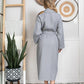 Waffle Piping Bathrobe – Lightweight Spa-Style Comfort