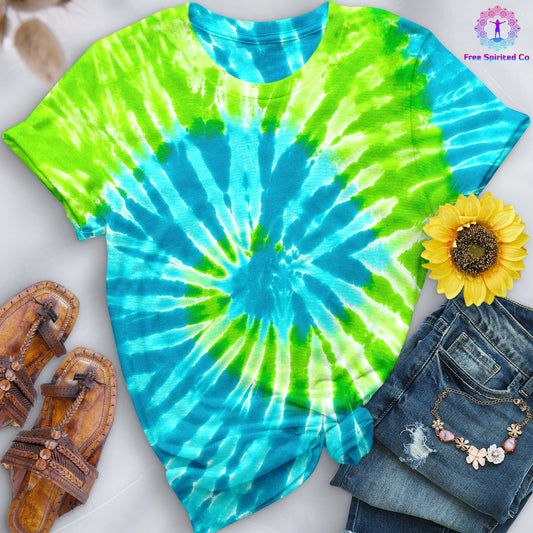 Green Spiral Premium Hand-Dyed Comfort Shirt