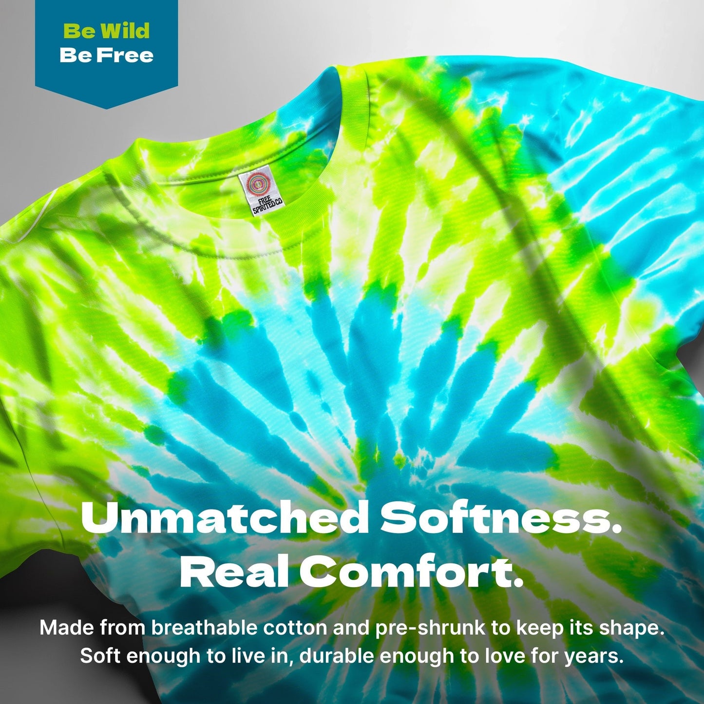 Green Spiral Premium Hand-Dyed Comfort Shirt