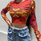“Printed Paige” Harajuku Crop Top
