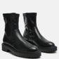 Gumb Panelled Chunky Ankle Boots